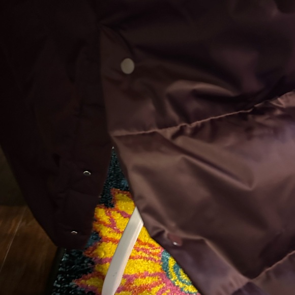 Athleta Burgundy Long Puffer Coat - Picture 5 of 7